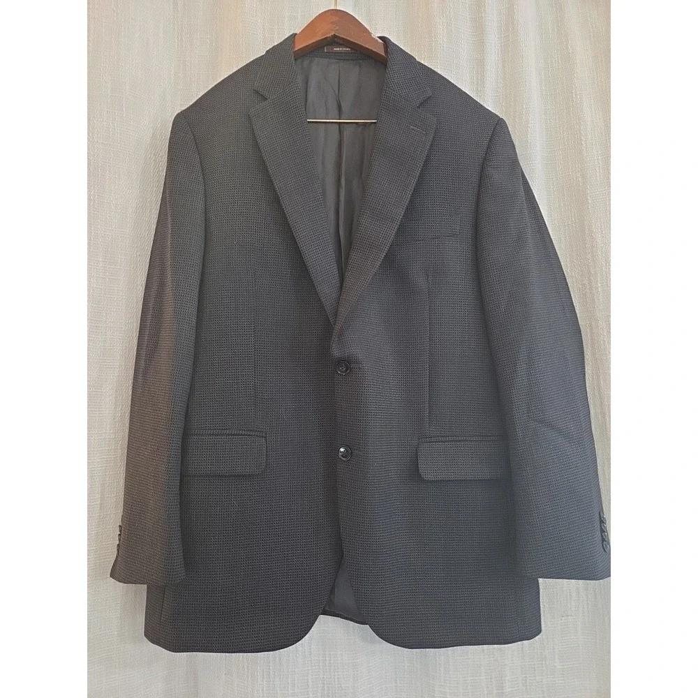 Peter Millar Charcoal Dark Gray  100% Wool Suit Coat Jacket Blazer Men's 42R